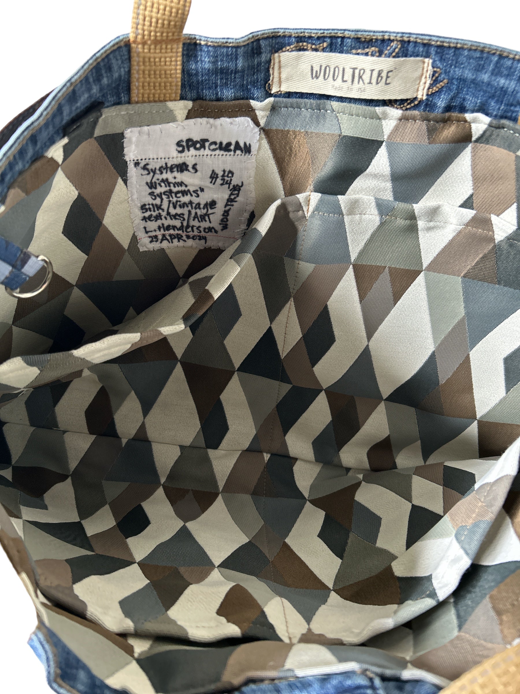 Bags-CML TOTE - "Systems Within Systems"-WOOLTRIBE