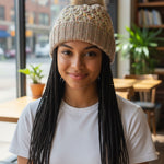 Lifestyle photo for Absalon Hat Knitting Kit-WOOLTRIBE