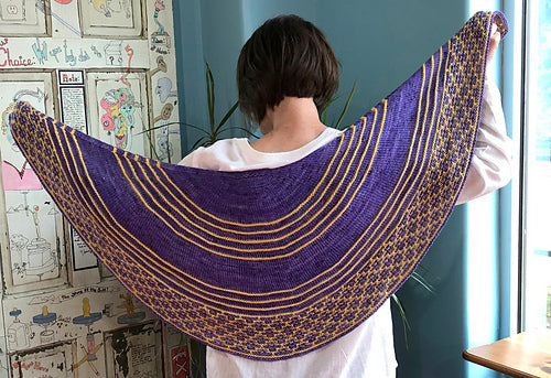 Lifestyle photo for Mezzaluna Shawl Knitting Kits-Kits-WOOLTRIBE
