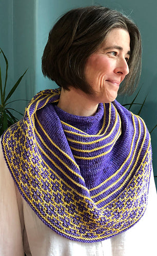 Lifestyle photo for Mezzaluna Shawl Knitting Kits-Kits-WOOLTRIBE