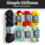 Lifestyle photo for Simple Stillness Shawl Knitting Kits-WOOLTRIBE