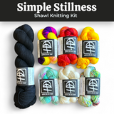 Lifestyle photo for Simple Stillness Shawl Knitting Kits-WOOLTRIBE