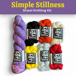 Lifestyle photo for Simple Stillness Shawl Knitting Kits-WOOLTRIBE