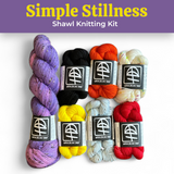 Lifestyle photo for Simple Stillness Shawl Knitting Kits-WOOLTRIBE