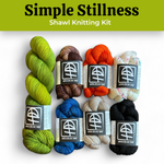 Lifestyle photo for Simple Stillness Shawl Knitting Kits-WOOLTRIBE