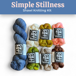 Lifestyle photo for Simple Stillness Shawl Knitting Kits-WOOLTRIBE