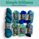 Lifestyle photo for Simple Stillness Shawl Knitting Kits-WOOLTRIBE