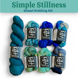 Lifestyle photo for Simple Stillness Shawl Knitting Kits-WOOLTRIBE