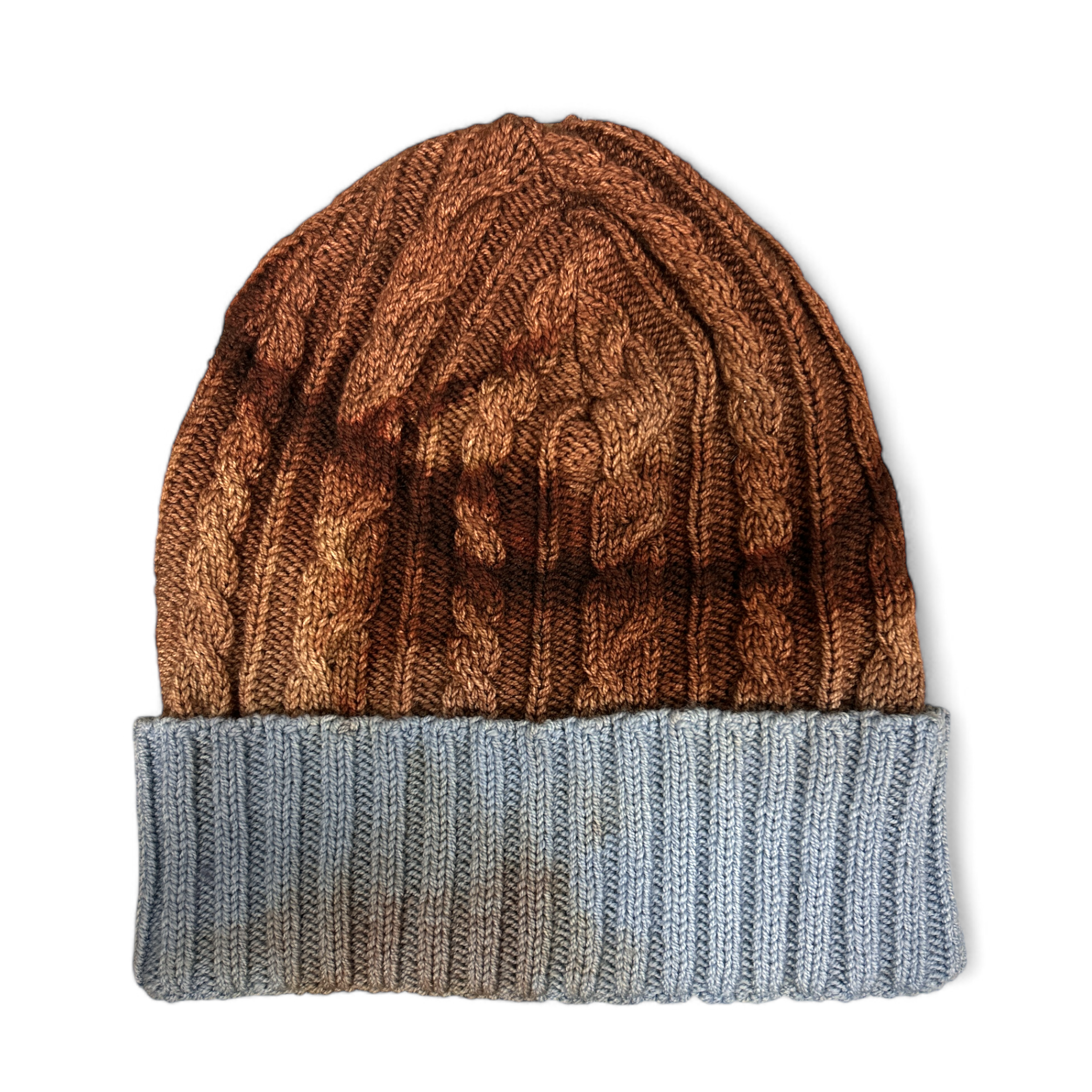 Hats-Who Knew it Was Blue WoolTribe Original Cable Beanie-WOOLTRIBE